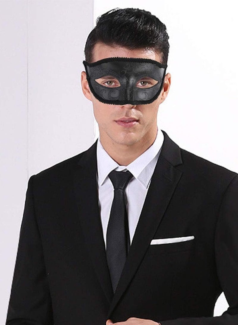 NajmStyle Masquerade Mask For Couples Venetian Halloween Costume Ana Lace Masks Women's Mens - Image 3