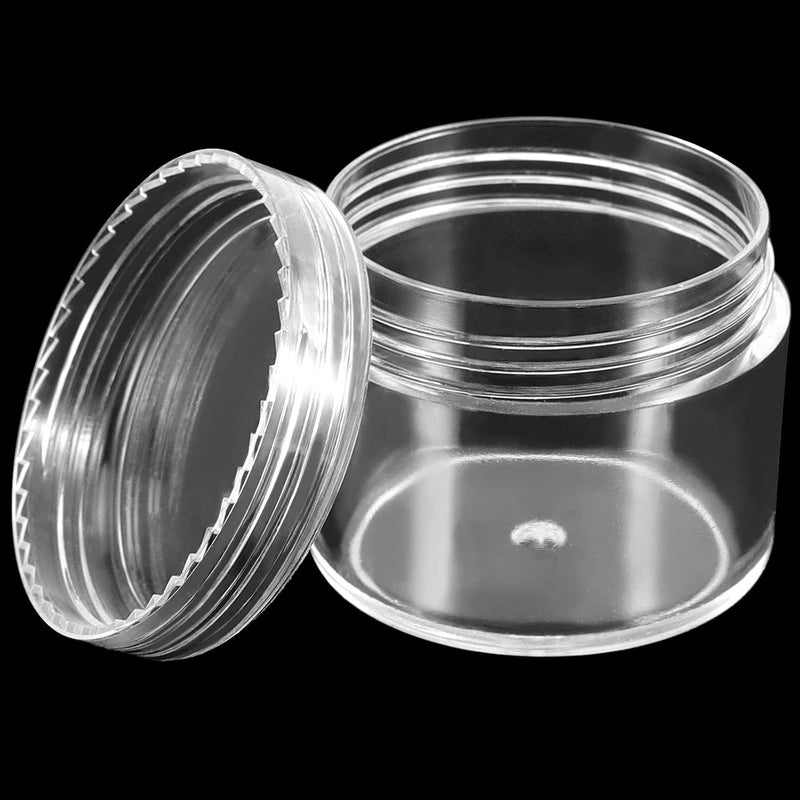 HOIGON Ni Zmir 96 Pieces 20g 20ml Clear Plastic Sample Containers, Leak-Proof Round Plastic Cosmetic Containers with Lids, Clear Plastic Pot Jars for Creams, Lotions, Makeup, Colored Acrylics - Image 4