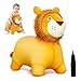 ZOOJOY Bouncy Animal Kids Lion Hopper Toys Plush Animal Bouncing Horse for Toddlers Indoor Outdoor Activity Ride Jumping Horse Gifts for 18 Months 2 3 4 Year Old Boys Girls WPump - Image 4