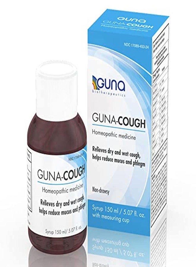 Guna Natural Homeopathic Cough Medicine Cough Suppressant and Expectorant, Non-Drowsy - 5 Ounces - Image 1