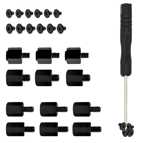 SGTKJSJS M.2 SSD ScrewsKit, Nvme Screws Suitable for ASUS MSI Gigabyte NGFF Motherboard，m.2 SSD Motherboard Screws (Black) - Image 1