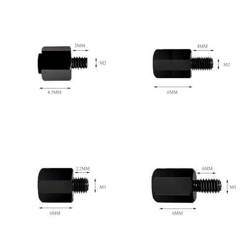 SGTKJSJS M.2 SSD ScrewsKit, Nvme Screws Suitable for ASUS MSI Gigabyte NGFF Motherboard，m.2 SSD Motherboard Screws (Black) - Image 4