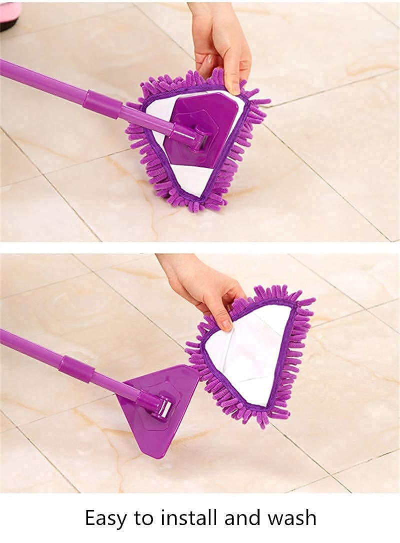 BBD kitchen shop shop Wall Mop with Long Handle, Microfiber Wall Cleaner with Extension Pole 39" to 35" for Ceiling Washer, Cleaning Wall and Baseboard Duster (Multi) - Image 5