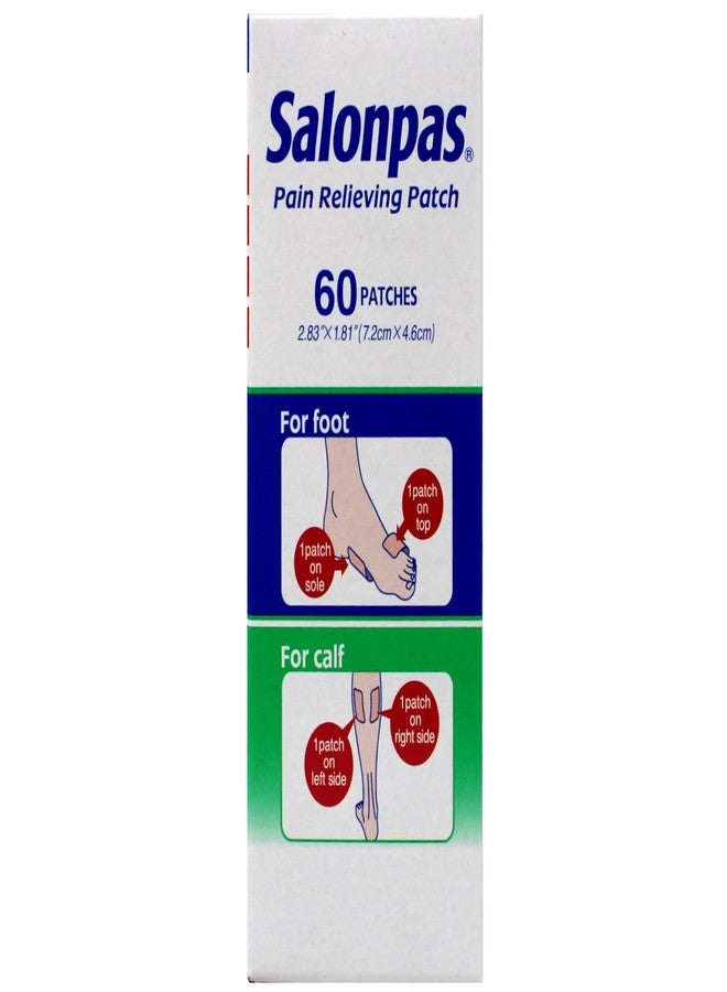 Salonpas Pain Relieving Patch, Extra Strength Topical Analgesic, 60 Ct (Pack of 2) - Image 4