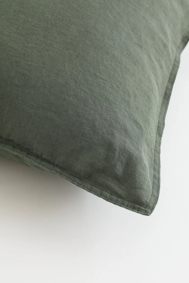 H&M Washed linen pillowcase