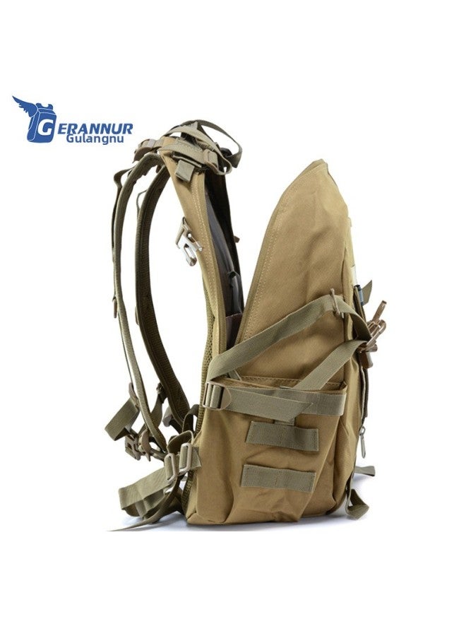 Generic Multi-Functional Combination Backpack Outdoor Camouflage Backpack Military Fan Tactical Sports Travel Large Capacity Mountaineering Backpack-Color:Star Green-Capacity:20-35L  - Image 3