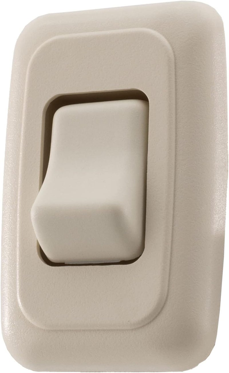American Technology Components Single SPST On-Off Switch with Bezel, 12-Volt, for RV, Trailer, Camper (Almond) - Image 1