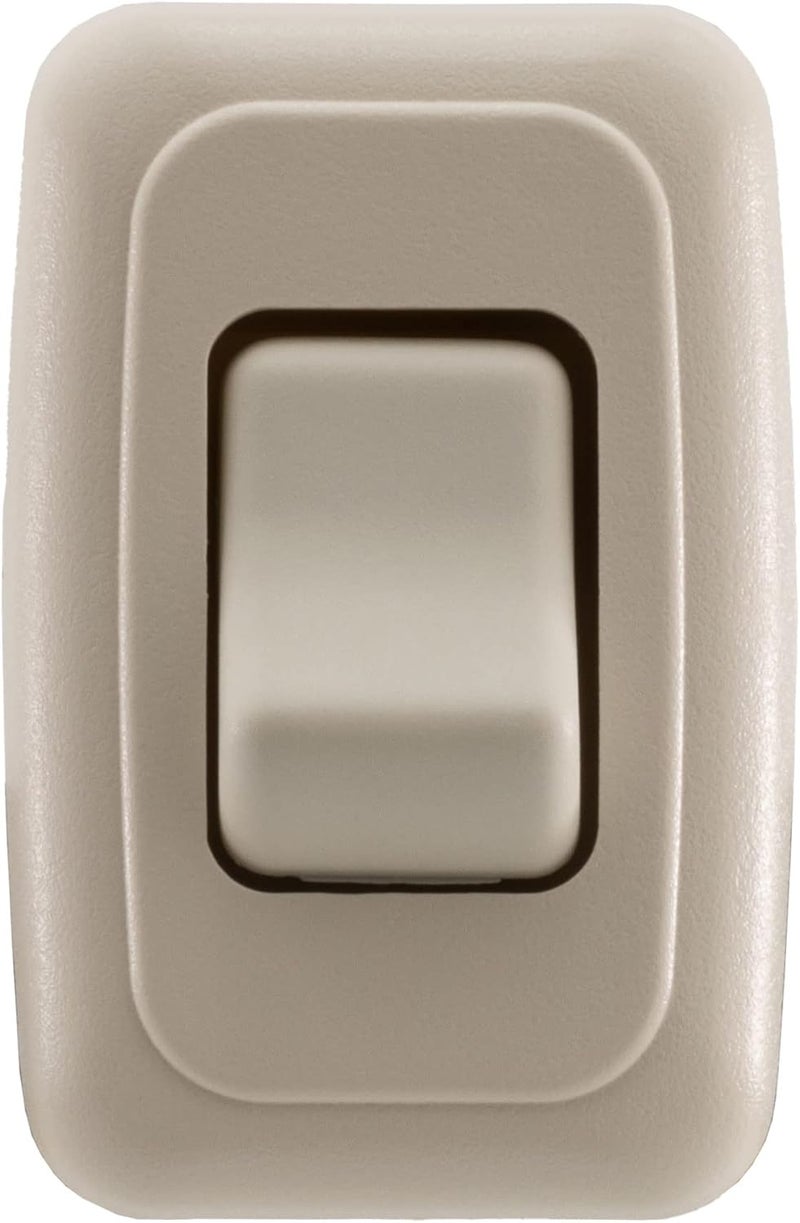 American Technology Components Single SPST On-Off Switch with Bezel, 12-Volt, for RV, Trailer, Camper (Almond) - Image 2