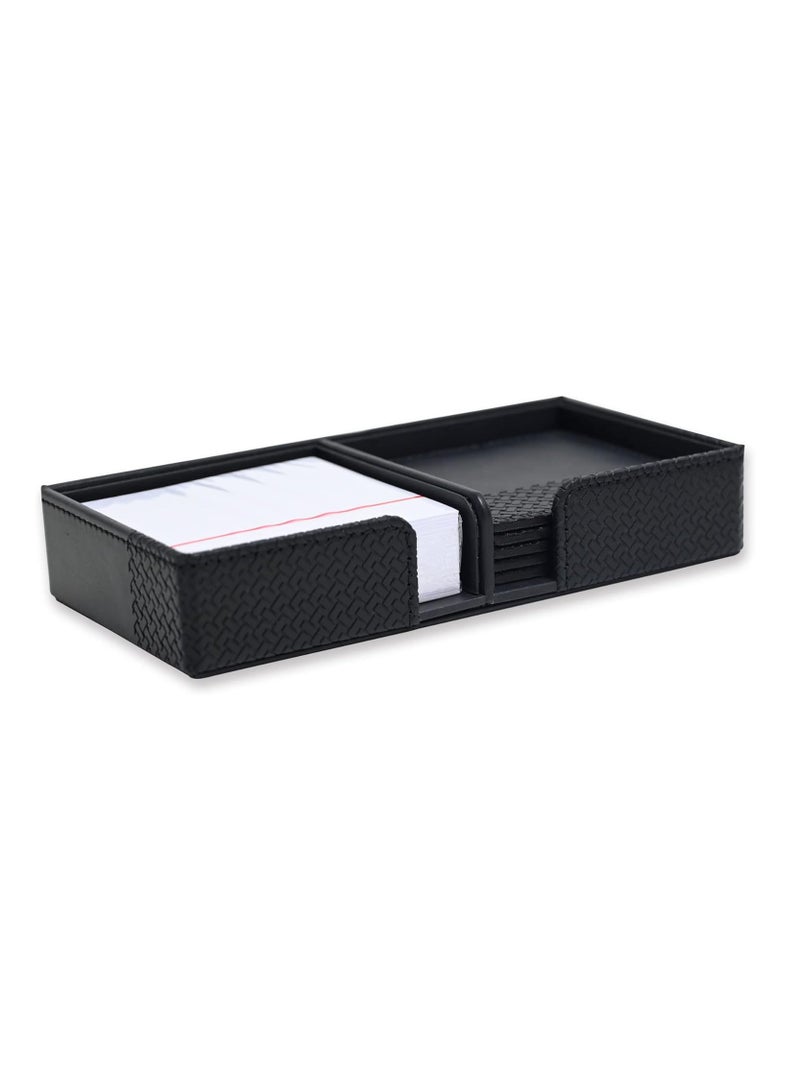 FIS 5 Piece FIS Executive Desk Set in Gift Box, Italian PU, Black Color - FSDS221BK - Image 5