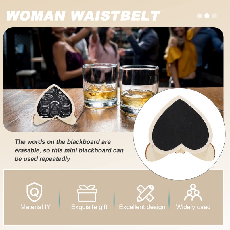 Mini Chalkboards For Tabletop Use 3W x 3 4H Assorted Color Message Boards For Weddings Events Home Office Decor - Image 4
