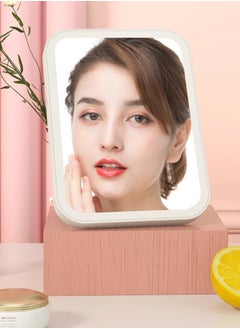 Generic LED Light Portable Makeup Mirror Lamp USB Rechargeable White  - Image 3