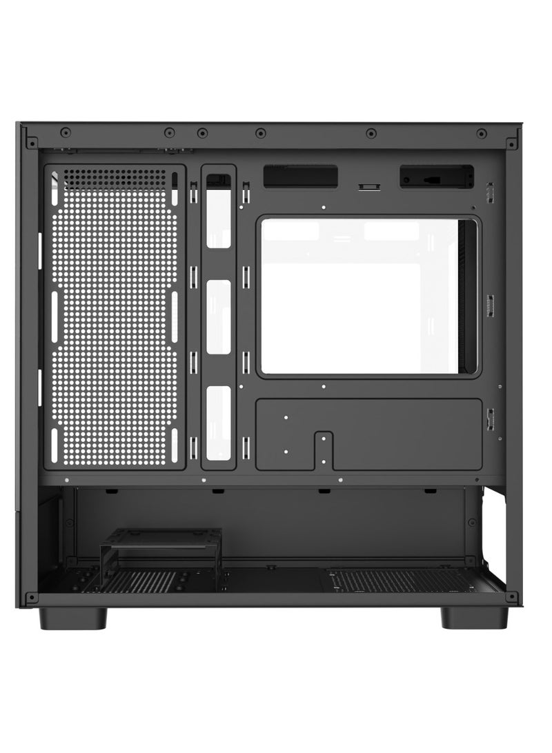 هووك كيس ألعاب هوك تايتان، 6 مراوح PWM ARGB تحتوي علي شاشة LCD مقاس 12 بوصة – كيس كمبيوتر عالي الأداء بزجاج مقوى مع شاشة مدمجة وجهاز تحكم ARGB – أسود - Image 3
