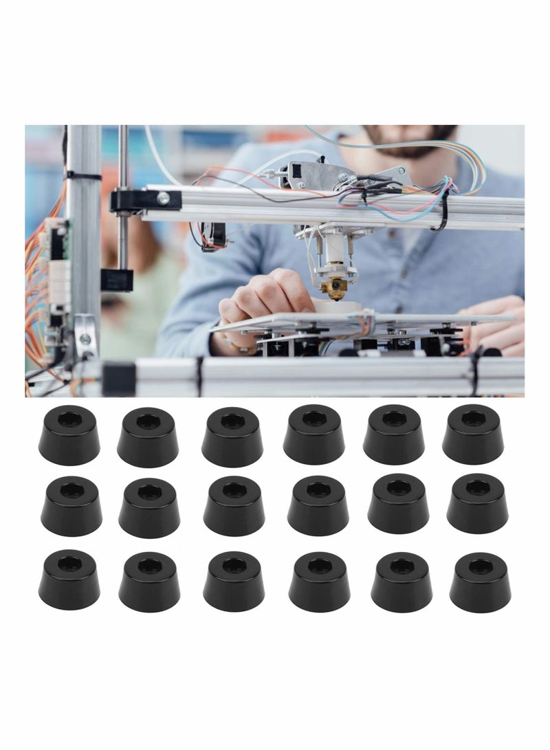 Y&D 18Pcs Furniture Feet Pads Non Slip Round Rubber Chair Leg Floor Table Desk Protection Foot Mat Protectors for Keep in Place Stoppers  - Image 1