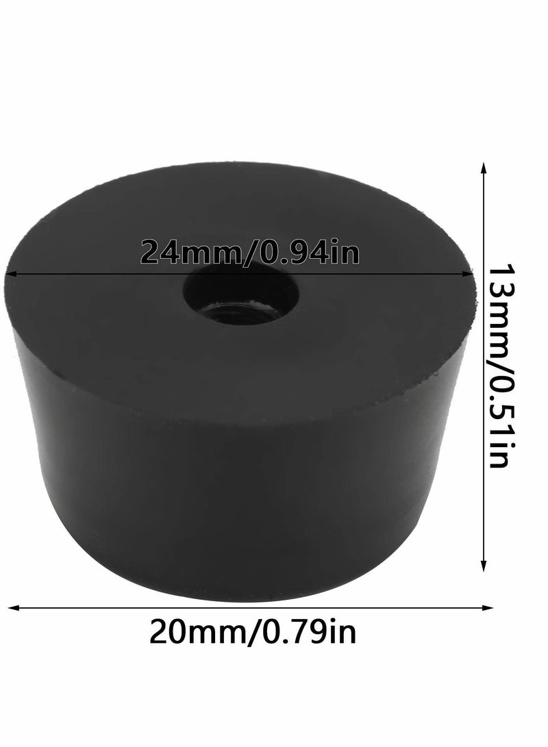 Y&D 18Pcs Furniture Feet Pads Non Slip Round Rubber Chair Leg Floor Table Desk Protection Foot Mat Protectors for Keep in Place Stoppers  - Image 3