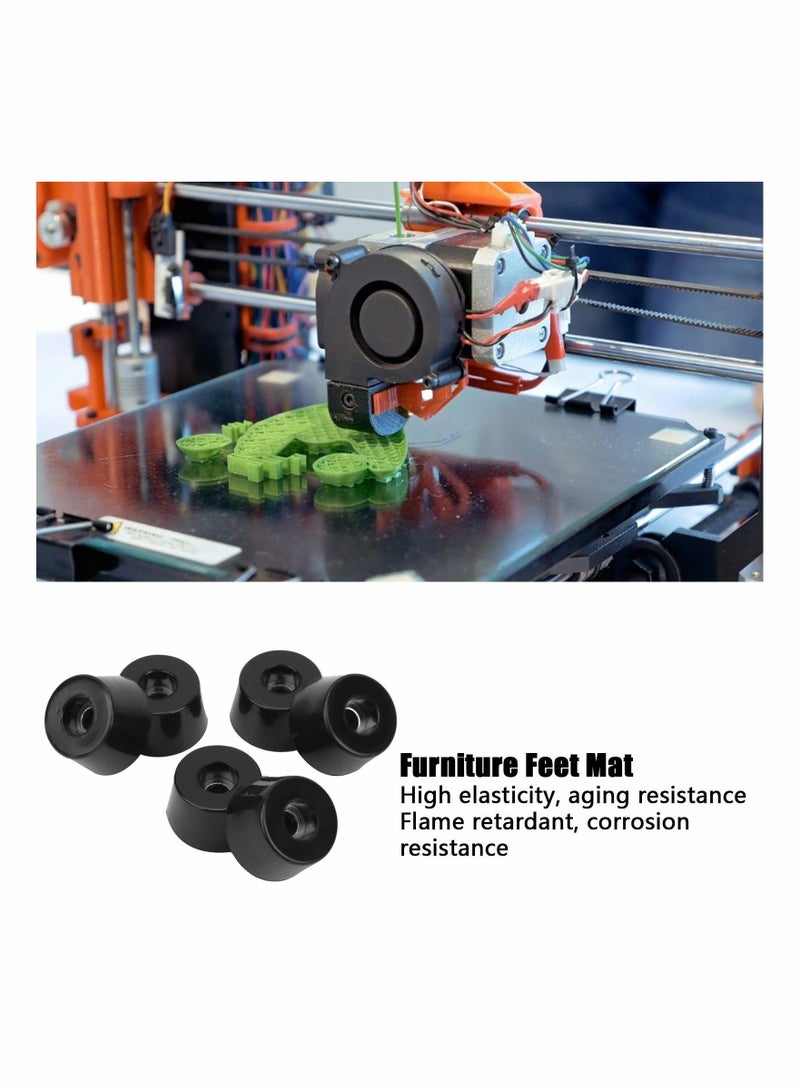 Y&D 18Pcs Furniture Feet Pads Non Slip Round Rubber Chair Leg Floor Table Desk Protection Foot Mat Protectors for Keep in Place Stoppers  - Image 2