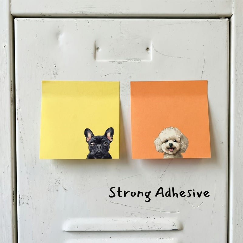 5 Random Color Sticky Notes Set Square Kawaii Animal Memo Pads Student Planner Gift - Image 4