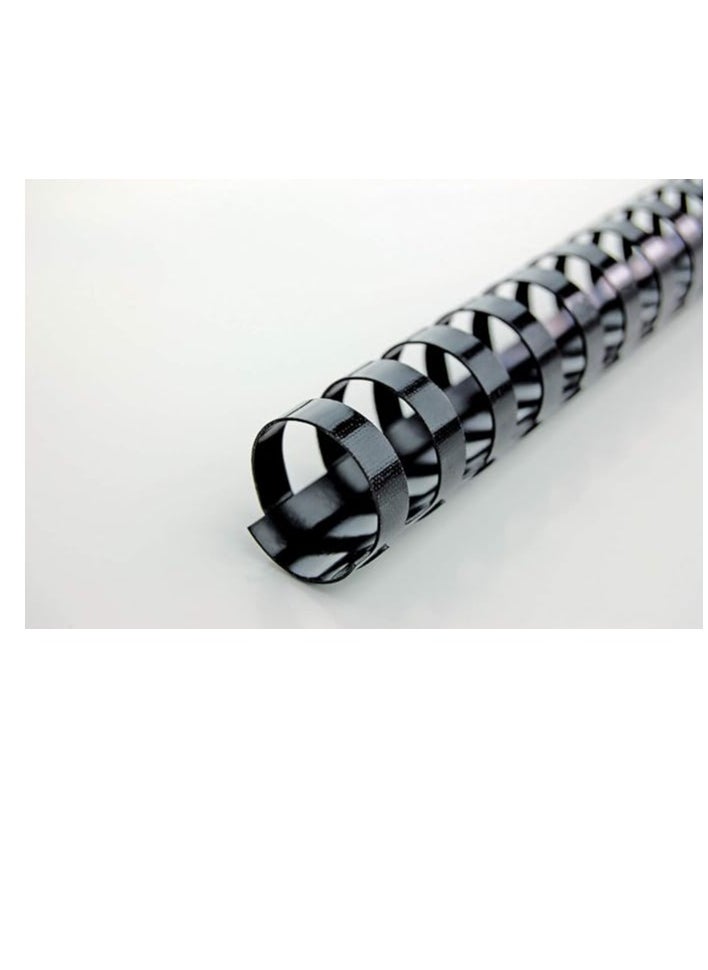 SUPER DEAL 100-Piece Plastic Binding Combs 14mm Black 