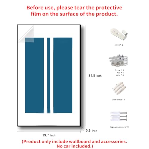 iLuane Display Wallboard for LEGO Technic 2022 GT 42154 Model Car Building Set Adult Collectibles Wall Mount Room or Office Decor for Men Women Gradient Color No Car Included - Image 5
