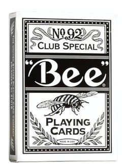 Bee Bee Signature Series Playing Cards Deck, 1 Deck of Black Playing Cards, Thin Crushed, Special Edition  - Image 1