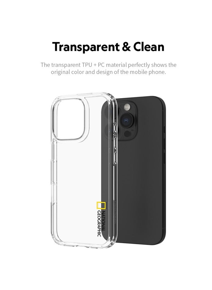 National Geographic Accessories, Cover National Geographic Crystal Clear Case V2 Jell Hard iPhone 16 Promax with White Logo - Image 3