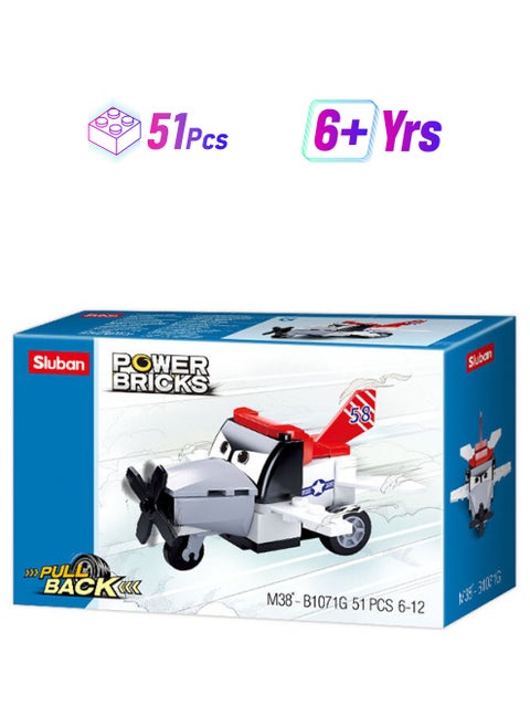 Plane Building Blocks 51  Piece - For Age 6+ Years Old