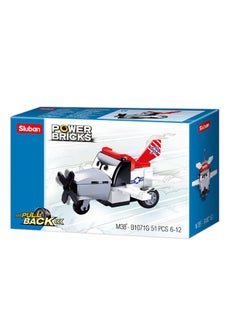 Sluban Plane Building Blocks 51  Piece - For Age 6+ Years Old 