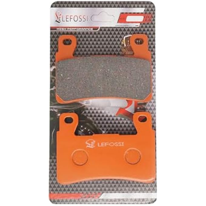 MOTORCYCLE FRONT REAR CARBON FIBER BRAKE PADS COMPATIBLE WITH HARLEY DAVIDSON FLFB FAT BOY FLHC HERITAGE CLASSIC FLSL SOFTAIL SILM FXBR BREAKOUT 2018 FA265F FA710R - Image 3