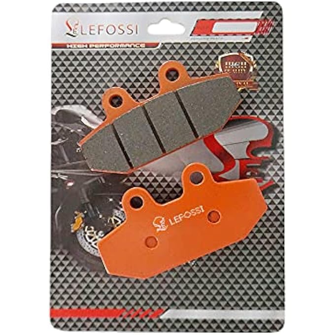 MOTORCYCLE FRONT REAR CARBON FIBER BRAKE PADS COMPATIBLE WITH HARLEY DAVIDSON FLFB FAT BOY FLHC HERITAGE CLASSIC FLSL SOFTAIL SILM FXBR BREAKOUT 2018 FA265F FA710R - Image 2