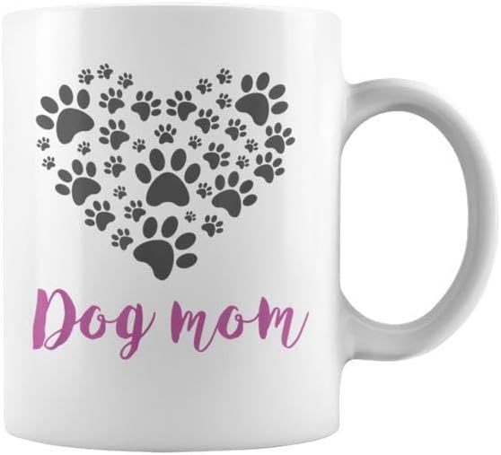 Dog Mom Heart Shirt Dog Lovers Tshirt Graphic Print Coffee Mug  - Image 2