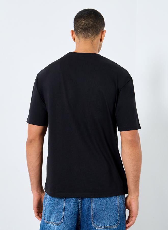 ستايلي تيشيرت فضفاض بطبعة جرافيك - Image 4