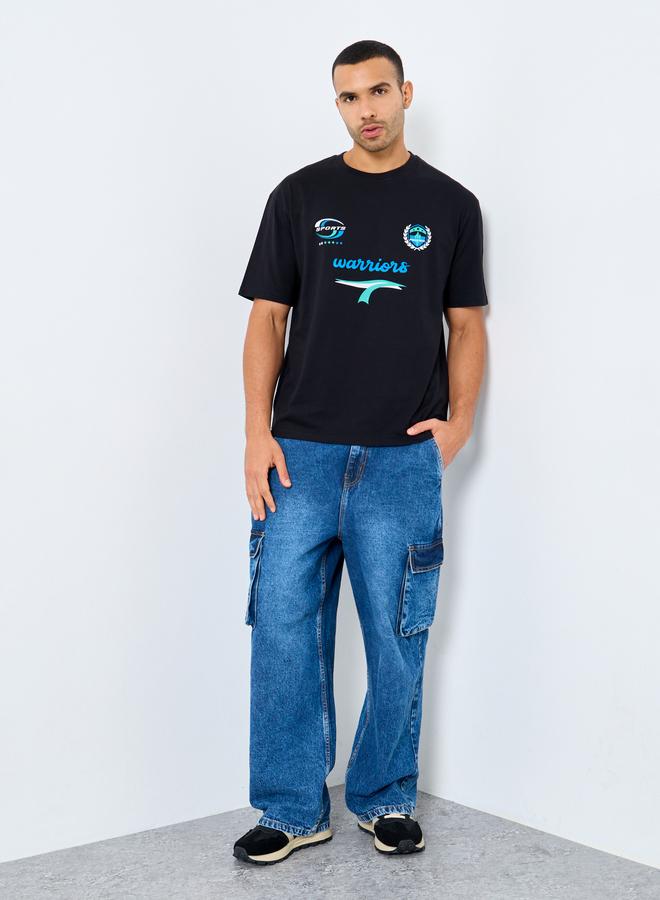 ستايلي تيشيرت فضفاض بطبعة جرافيك - Image 2