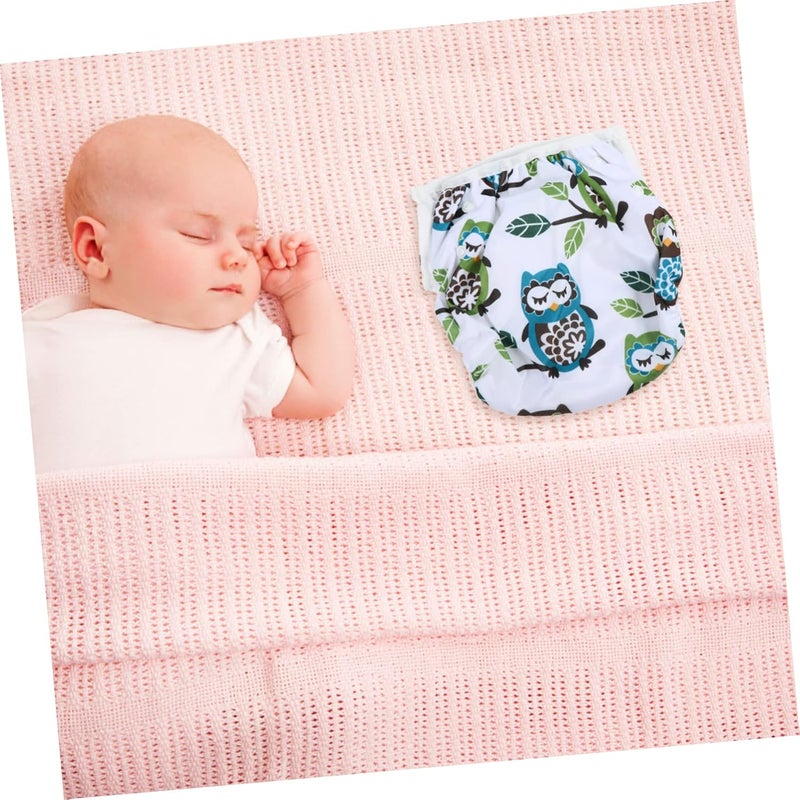 1pc Reusable Kids for Children Dieprs Pocket Comfortable Adjustable Pant Green Beach Play Swimming Lovely Cover Briefs Washable Printing Girls Toddler Diapers Baby - Image 4