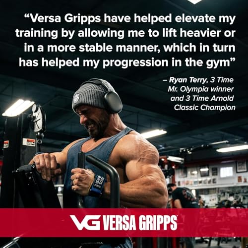 Versa Gripps Pro, Made in USA, Wrist Straps for Weightlifting Alternative, Best Training Accessory, SM, Blue - Image 4