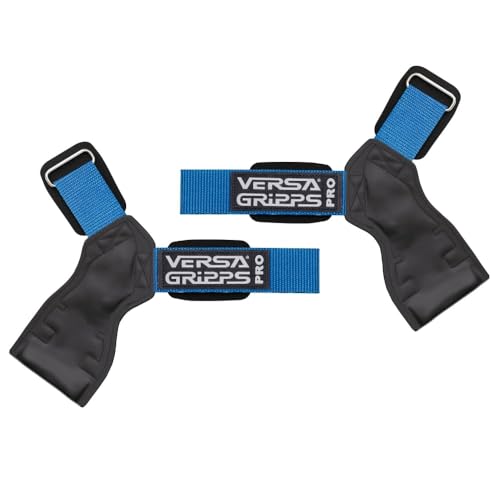 Versa Gripps Pro, Made in USA, Wrist Straps for Weightlifting Alternative, Best Training Accessory, SM, Blue - Image 1