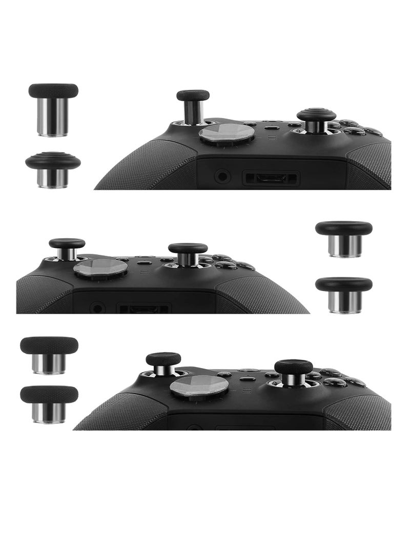 General 12-In-1 Xbox Elite Series 2 Controller Accessories 6 metal thumb sticks, 2 arrow keys, 4 picks, and 1 regulator for Xbox Elite Controller Series 2 Core Accessory Parts (Silver)  - Image 2