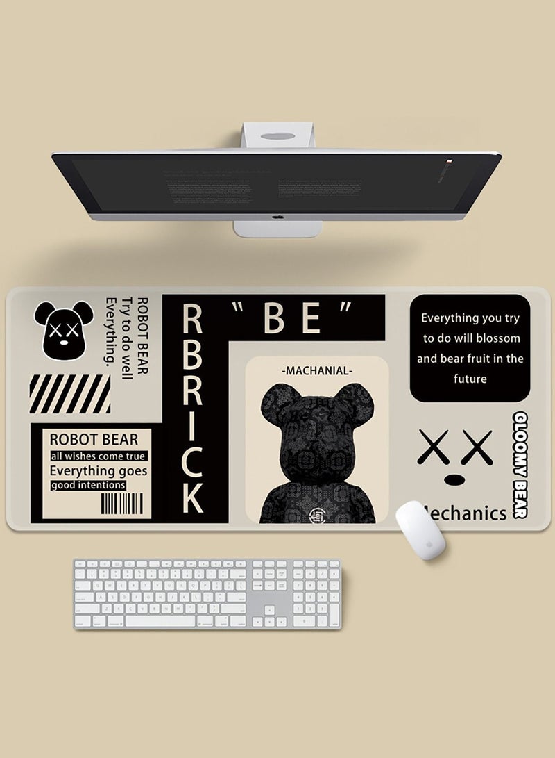 Desk Pad Mat Mouse Keyboard Gaming Office Laptop Writing for Home Decor Retail Non-Slip Rubber Base 30x80 cm Type A - Image 1