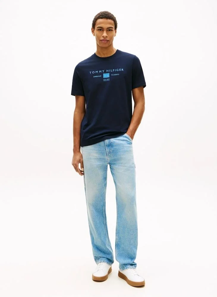 TOMMY HILFIGER  Jersey Logo T-Shirt for Men | Best Price UAE