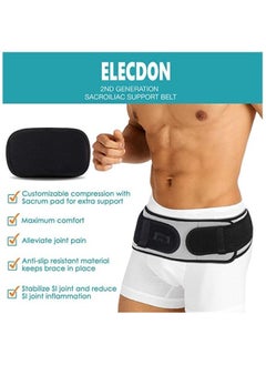 Y&D Joint Hip Belt, Lower Back Support Brace for Men and Women, Braces Pain, Pelvic Anterior Tilt, Sciatica Pain Relief, Pelvis Lumbar Nerve Leg One size Fit All  - Image 2