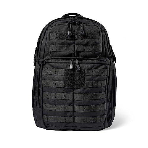 5.11 Tactical Backpack, Rush 24 2.0, Military Molle Pack, CCW with Multiple Compartments, 37 Liter, Medium, Style 56563, Black - Image 1
