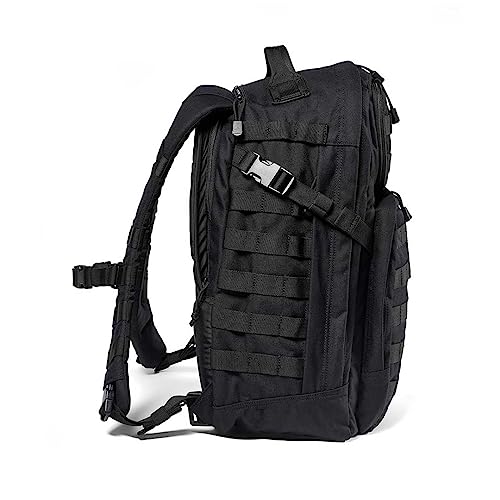 5.11 Tactical Backpack, Rush 24 2.0, Military Molle Pack, CCW with Multiple Compartments, 37 Liter, Medium, Style 56563, Black - Image 3