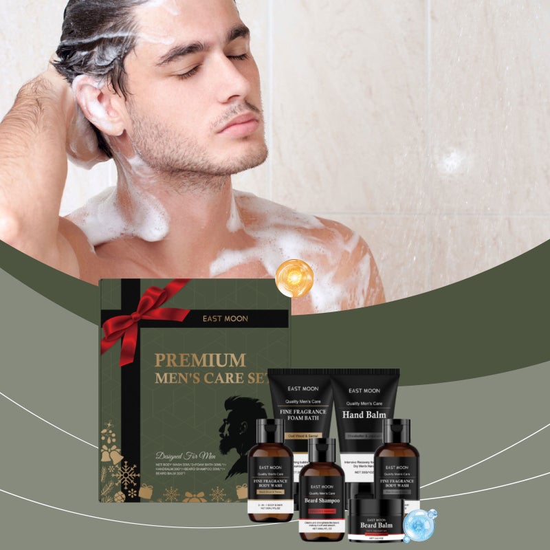 East Moon Men'S Christmas Care Set Body Facial Beard Daily Refreshing Care Holiday Gifts - Image 2