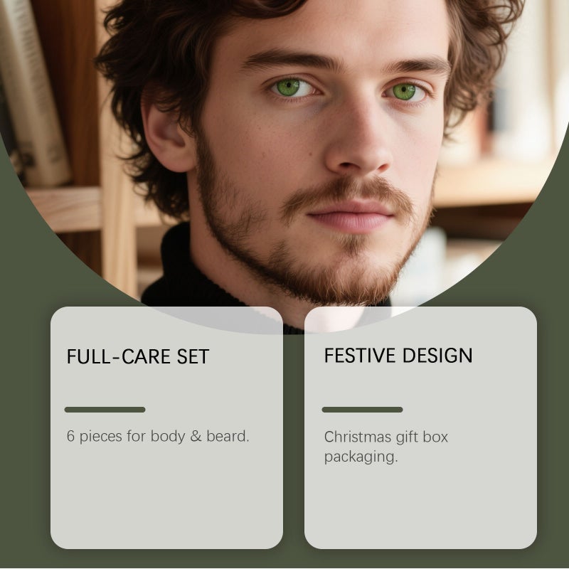East Moon Men'S Christmas Care Set Body Facial Beard Daily Refreshing Care Holiday Gifts - Image 3