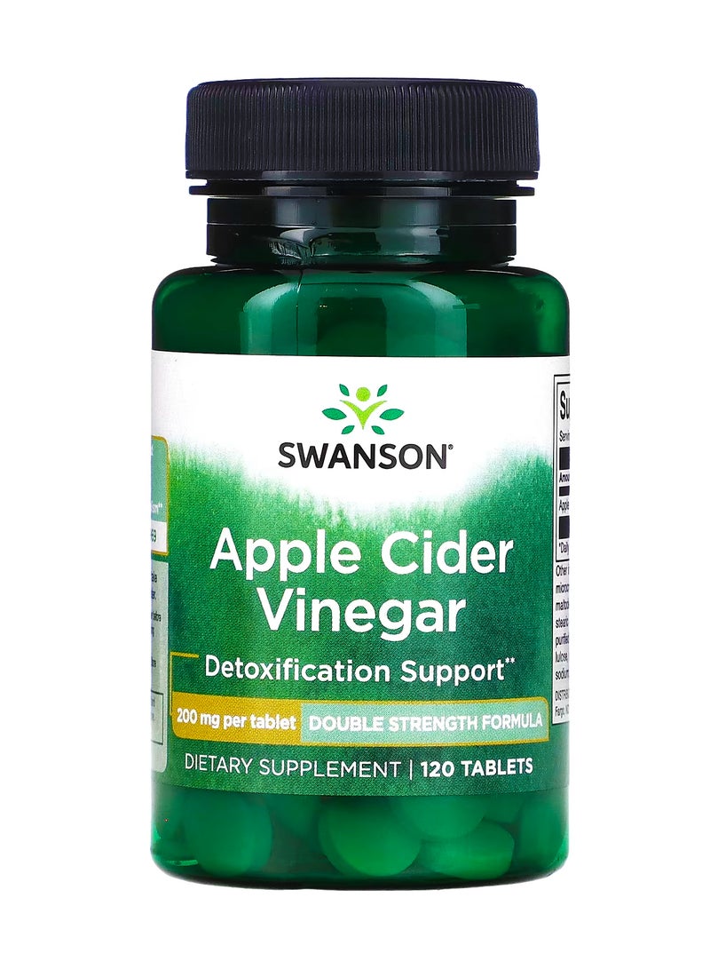 سوانسون خل حمض التفاح 200 ملجم 120 قرصًا