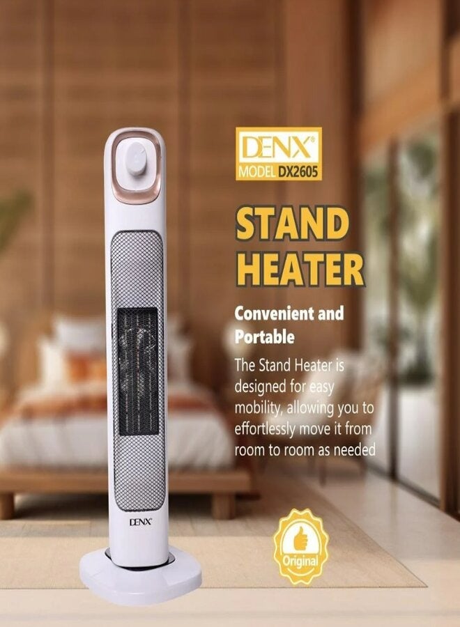 DENX DX2605 Electric Heater, 2000 Watt, 45 degree rotation for even heat distribution - Image 1