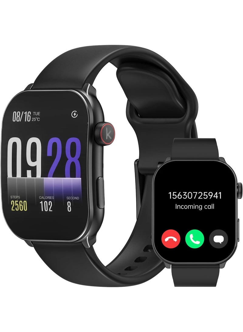 KIESLECT Smart Watch with Bluetooth Calling – 2.1" Curved AMOLED Display, 100+ Sports Modes, Heart Rate, Sleep & SpO2 Monitor, IP68 Waterproof - Image 1