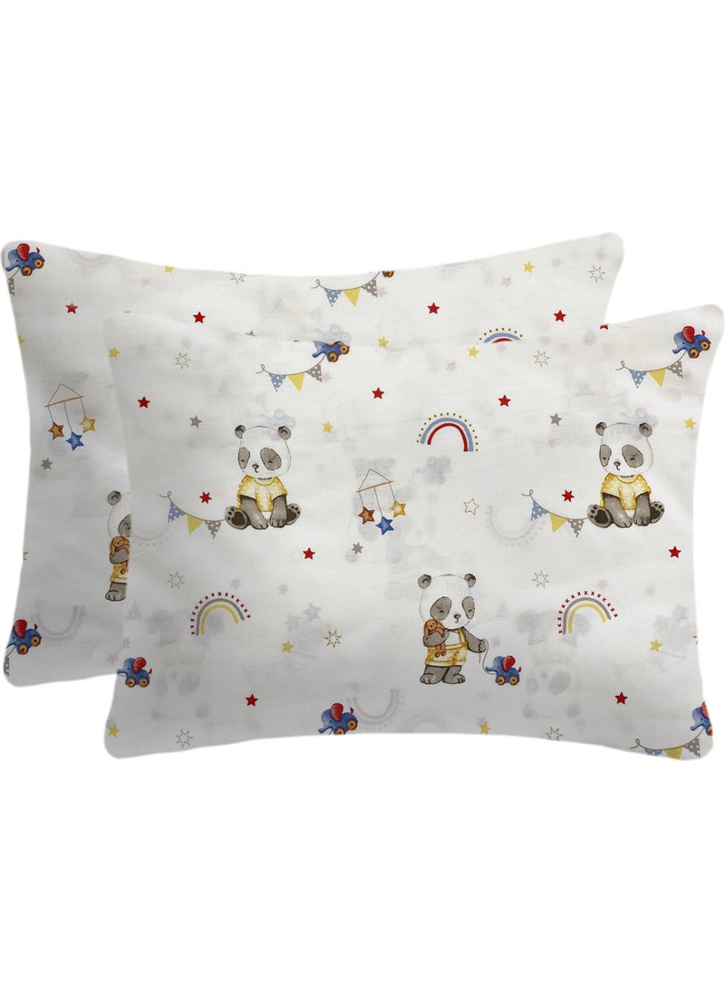 Lief Home 100% Cotton Baby Pillow Case | 35X45 (2 Pieces)  - Image 1