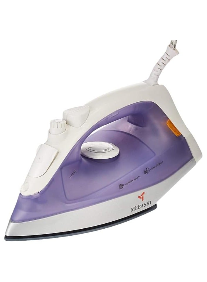 ميباشي مكواة بخار سيراميك مدمجة من MEBASHI - 160 مل، أرجواني (ME-SIR5006) (1200 واط) - Image 3