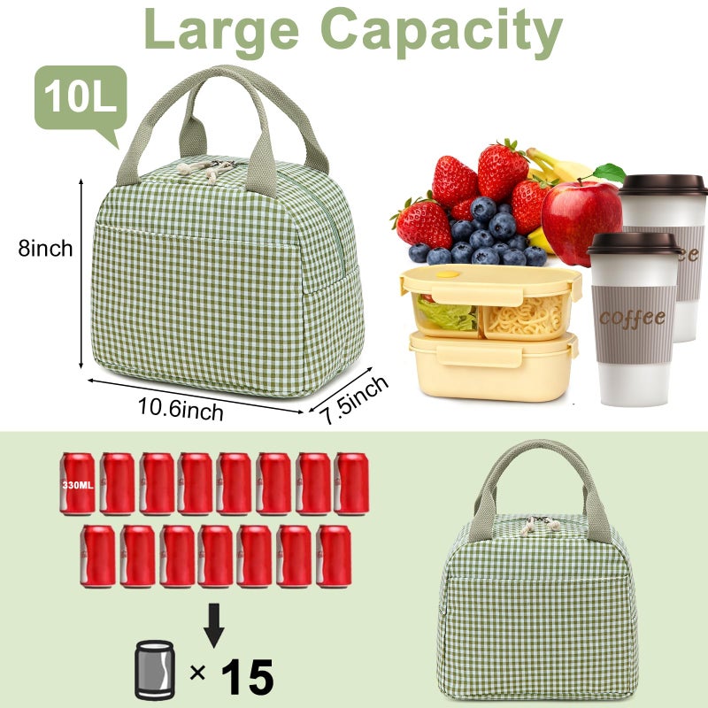 Bluboon Lunch Box for Women Cute Lunch Bag Reusable Insulated Lunch Bags Large Capacity Lunchbox Cooler for Work Picnic or Travel - Image 3