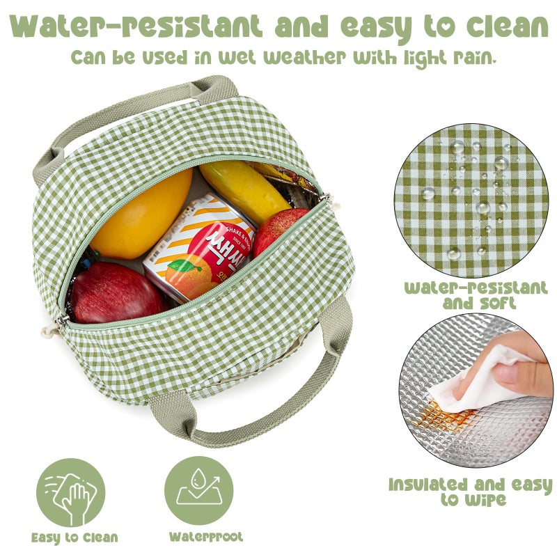Bluboon Lunch Box for Women Cute Lunch Bag Reusable Insulated Lunch Bags Large Capacity Lunchbox Cooler for Work Picnic or Travel - Image 5