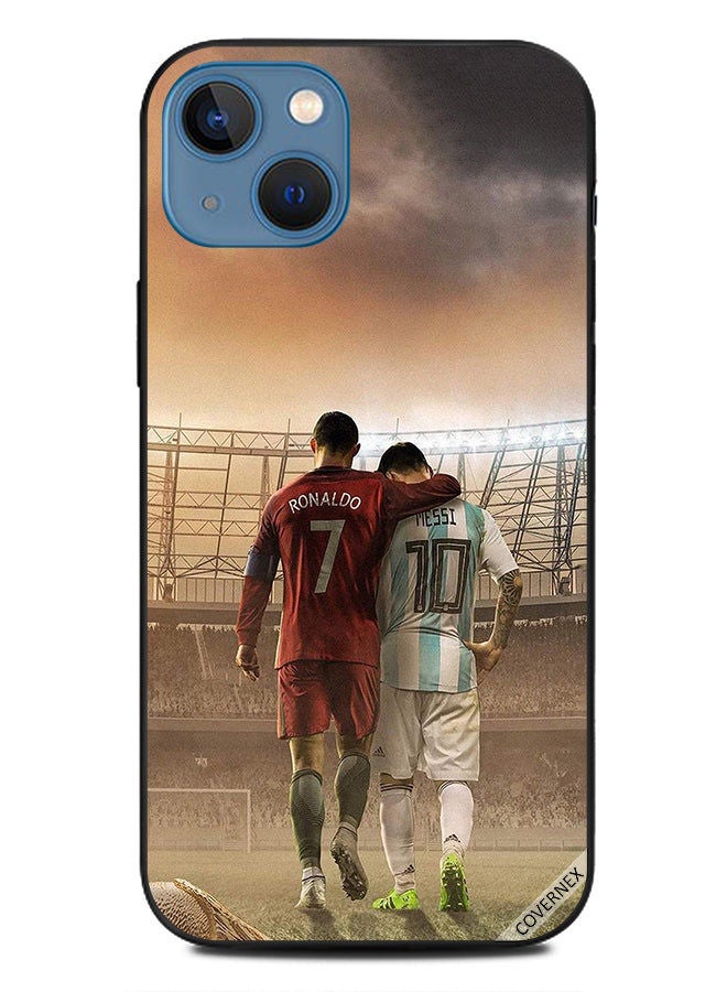 Covernex Protective Case Cover For Apple iPhone 13 Messi & Cr7 Ronaldo  - Image 1